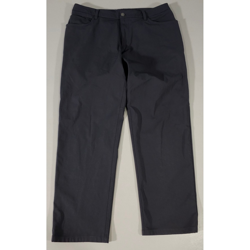 Lululemon ABC Pants Mens 40 Dark Gray Straight Leg Technical Trousers